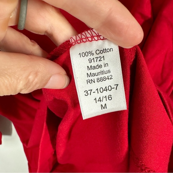 NWOT Woman Within Red Long Sleeve Tee Shirt 14/16 - Picture 4 of 5